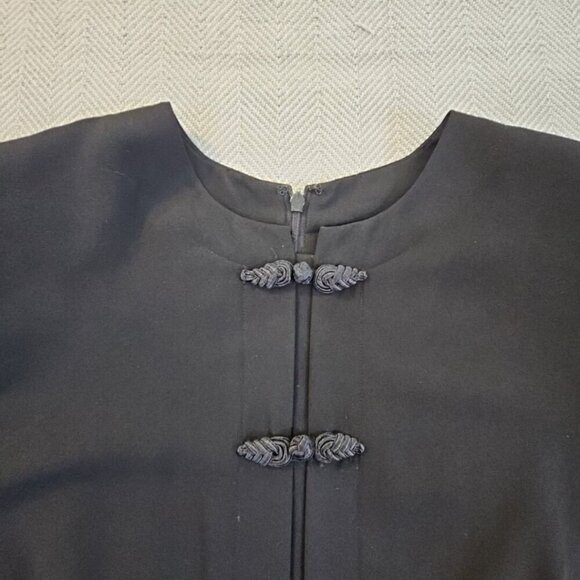 Debra Michaels Collection Dress Women's Size 14 Black Short Sleeve Embroidery - Picture 5 of 16